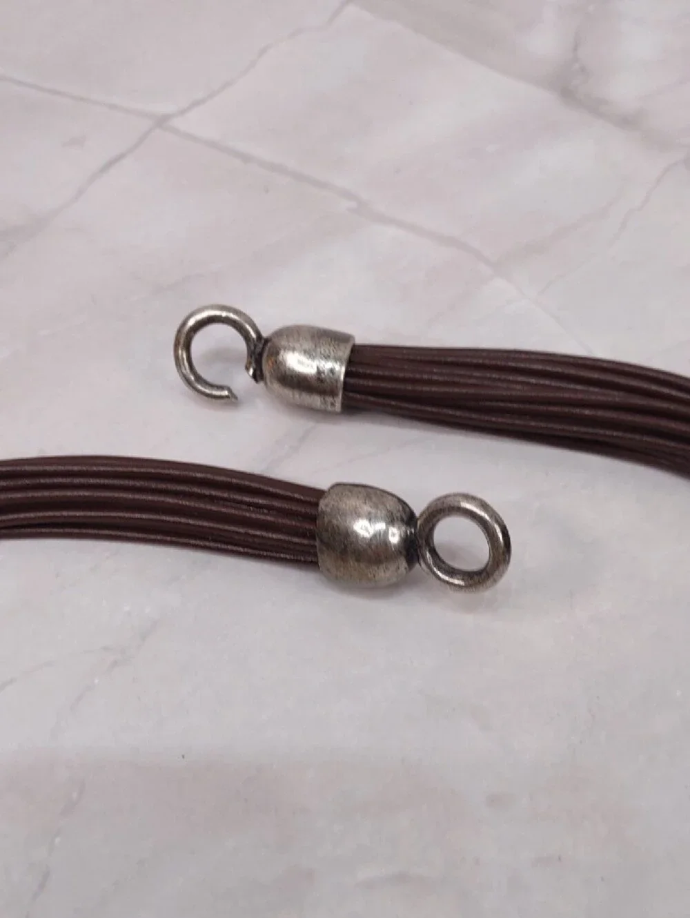 So Rachel By Longaberger Multi-Strand Leather Cord Necklace